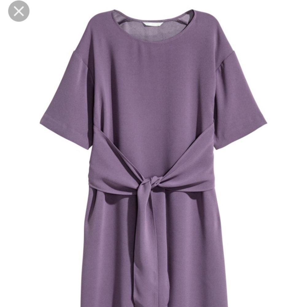 H&M Purple Tie Dress